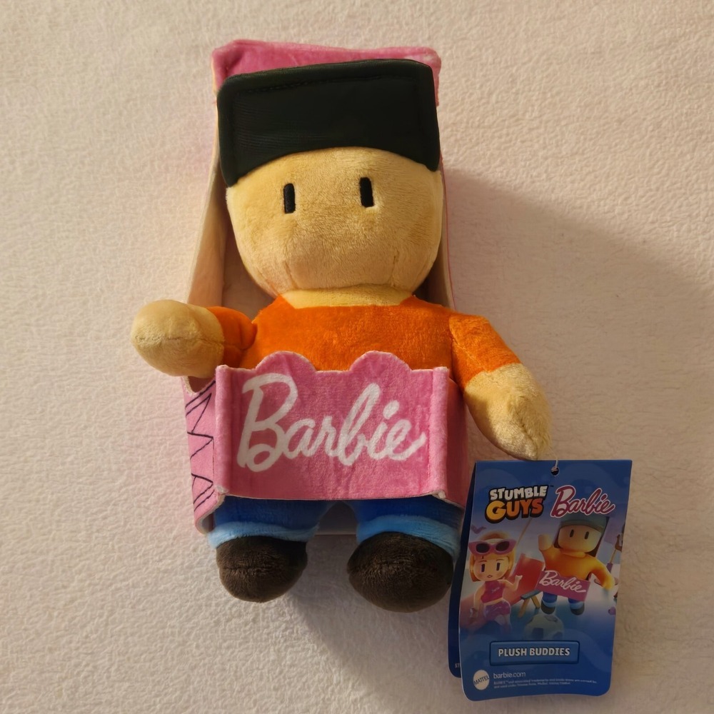 BARBIE Stumble Guys 8" FAN GUY‎ PLUSH BUDDIES Limited Edition 2024